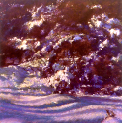 December - pastel painting by Maria Yu
